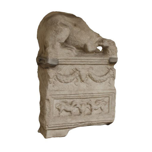 Pediment of a stele Archaeological Artifact A 0.9.1169 - 3D