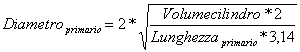 formula diametro