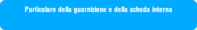 Particolare della guarnizione e della scheda interna
