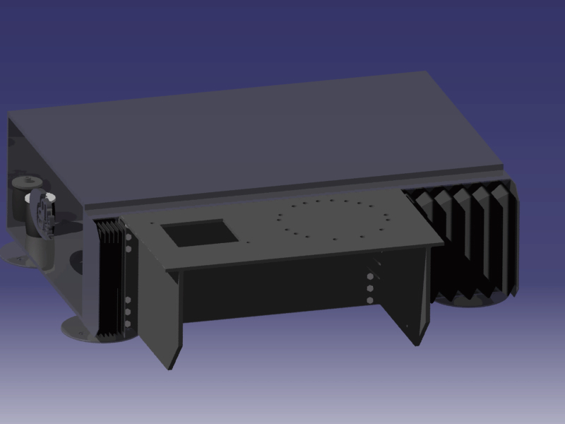 Base fissa con montato carrello mobile