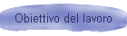 Obiettivo del lavoro